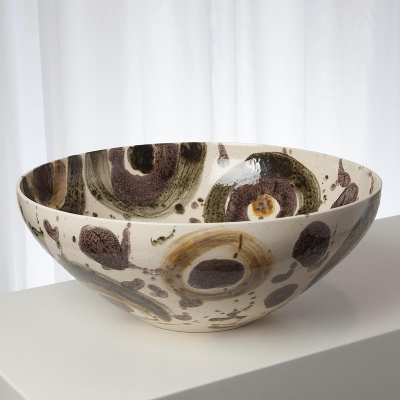 Earthtone Spots Bowl