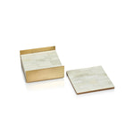 Ribbed Bone Coasters (set of 4)