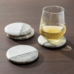 Two Tone Marble Round Coasters