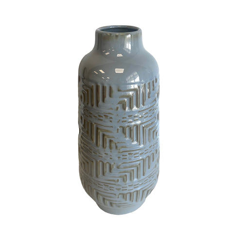 Maze Reactive Glaze Vase