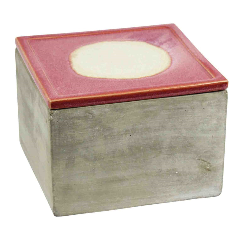 Cement Box w/ Rose Lid