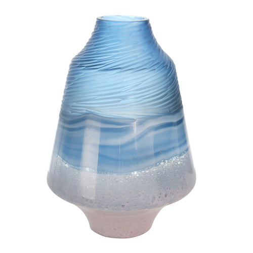 Blue Pink Wave Vase