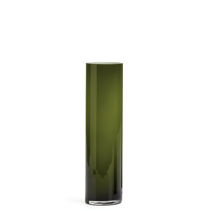Rise Green Cylinder Vase